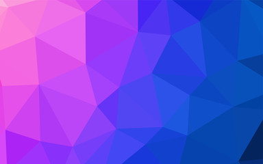 Fototapeta premium Light Pink, Blue vector triangle mosaic template.