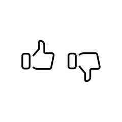 Thumbs up thumbs down