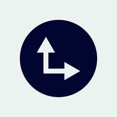 direction arrow icon, vector illustration. arrow icon