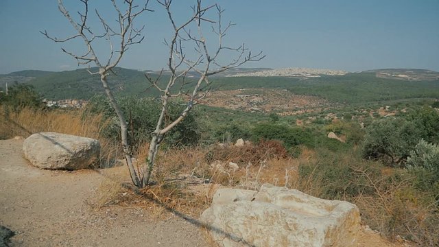Palestinian city near Nazareth. Lower Galilee - Israel, cca 2015.