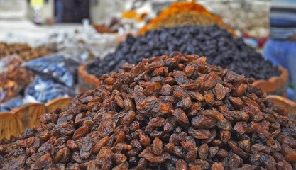 Dried Fruits In Marketplace