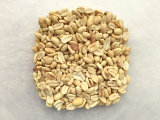 A portion of peanuts