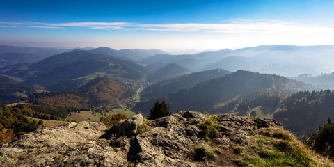 Blick vom Belchen im Schwarzwald