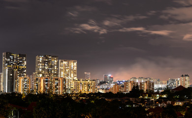 Naklejka premium Cityline of Singapore