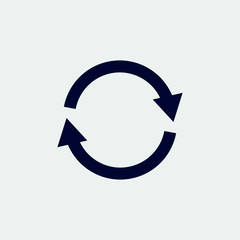 repeat icon, vector illustration. refresh icon. loading icon