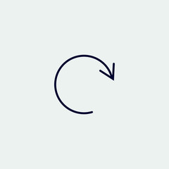 repeat icon, vector illustration. refresh icon. loading icon