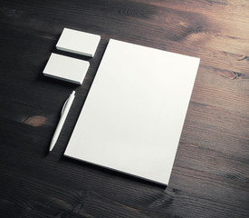 Blank stationery template