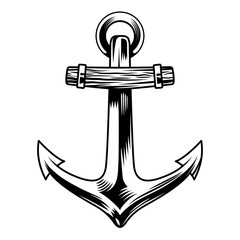 Vintage sea anchor concept © DGIM studio