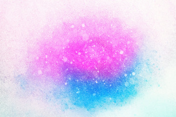 Abstract design of ice snow cloud unicorn tendy colors
