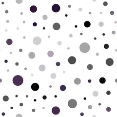 Dark Purple vector seamless backdrop with dots.