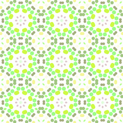 Seamless abstract pattern background with a variety of colored circles.