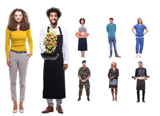 Fototapeta premium Group of people with different professions