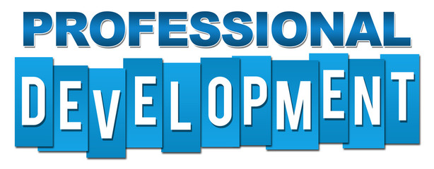 Professional Development Blue Background 