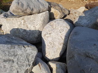 stones on beach