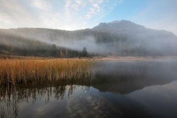 Fototapeta premium St. Moritz: Stille am Stazersee (Lej da Staz)