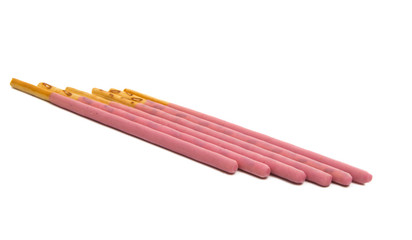 chocolate covered sticks isolated