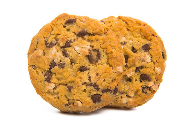 cookies with chocolate and nuts