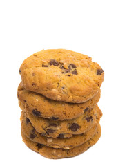 cookies with chocolate and nuts