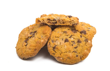 cookies with chocolate and nuts