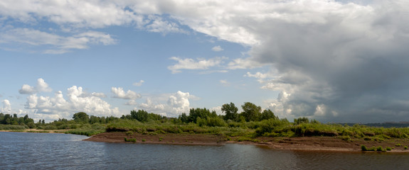 Fototapeta na wymiar The banks of the Volga