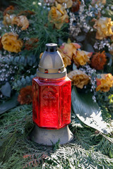 lantern on a grave