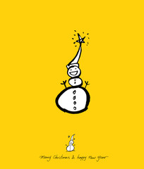 성탄절 / 손으로 그린 성탄전 카드