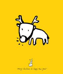 성탄절 / 손으로 그린 성탄전 카드