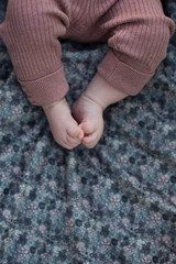 cute baby toes barefood child detail of feet
