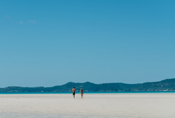 white haven beach, australia, walking sand