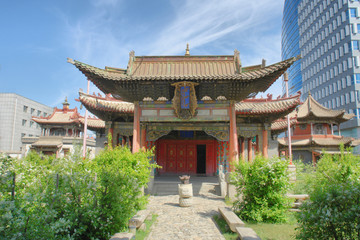 Fototapeta premium The Choijin Lama Temple monastery in Ulaanbaatar, Mongoli 