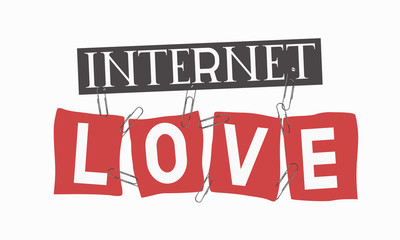 slogan love Internet for t-shirts and other