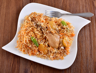 Chicken Hyderbadi Biryani, A most delicious food in Pakistan and India