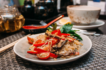 food in the restaurant