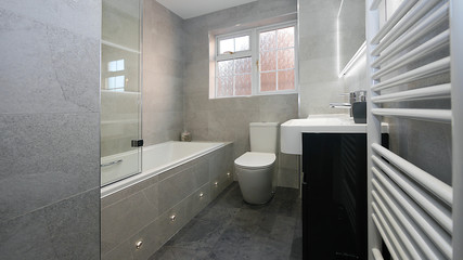 interior of modern bathroom