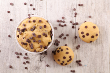 chocolate dough cookie