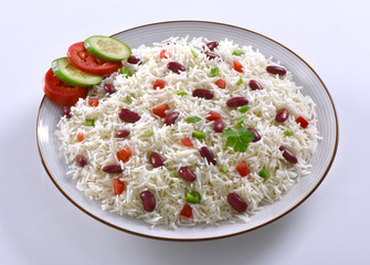 Delicious Rajma cooked with basmati rice