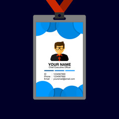 Identity card design template.
