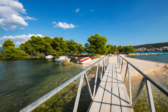 Mlinice Pantan - Croatian nature reserve near Trogir, Croatia