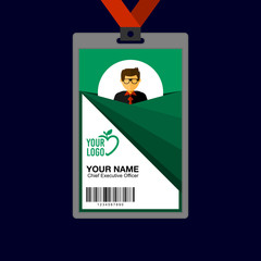 Identity card design template.