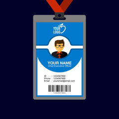 Identity card design template.