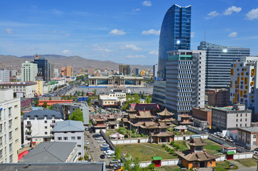 The Choijin Lama Temple monastery in Ulaanbaatar, Mongolia.   © robnaw
