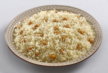 Chana Pulao, Rice with Chickpeas