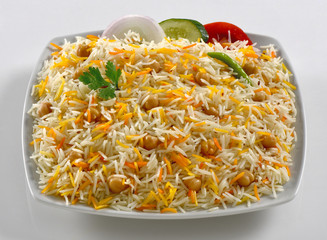 Chana Pulao or Chana Biryani