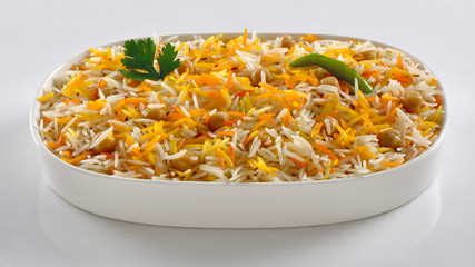 Chana Pulao, Boiled Chick pea with Basmati Rice