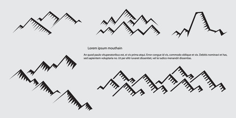 mountain from vector design