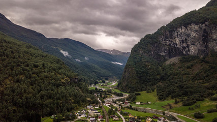Obraz premium village in the mountains