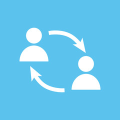 Obraz premium Users connection. Exchange scheme