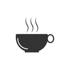 Coffee cup icon. vector illustration.