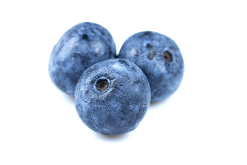 blueberry on white background