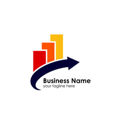 Finance logo template. accounting logo template.  charts icon